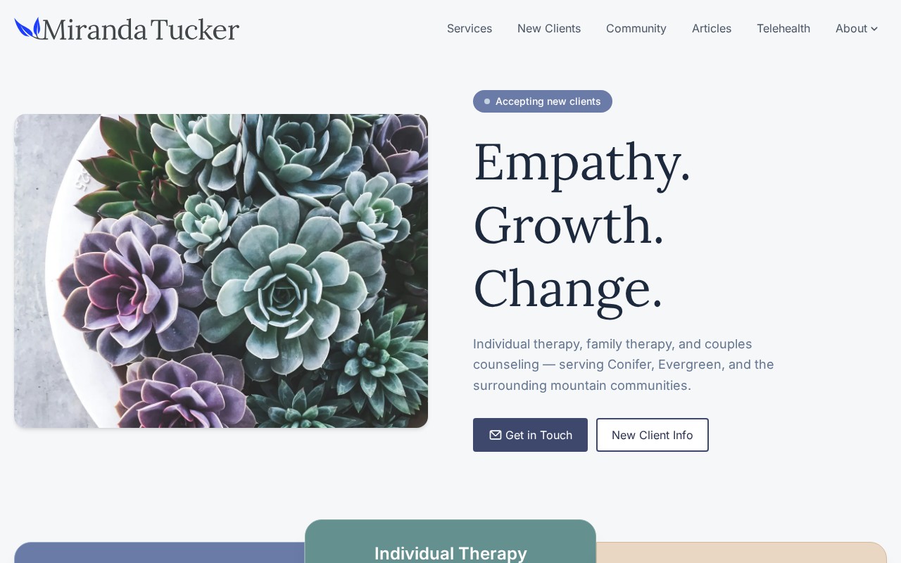 Screenshot of Miranda Tucker