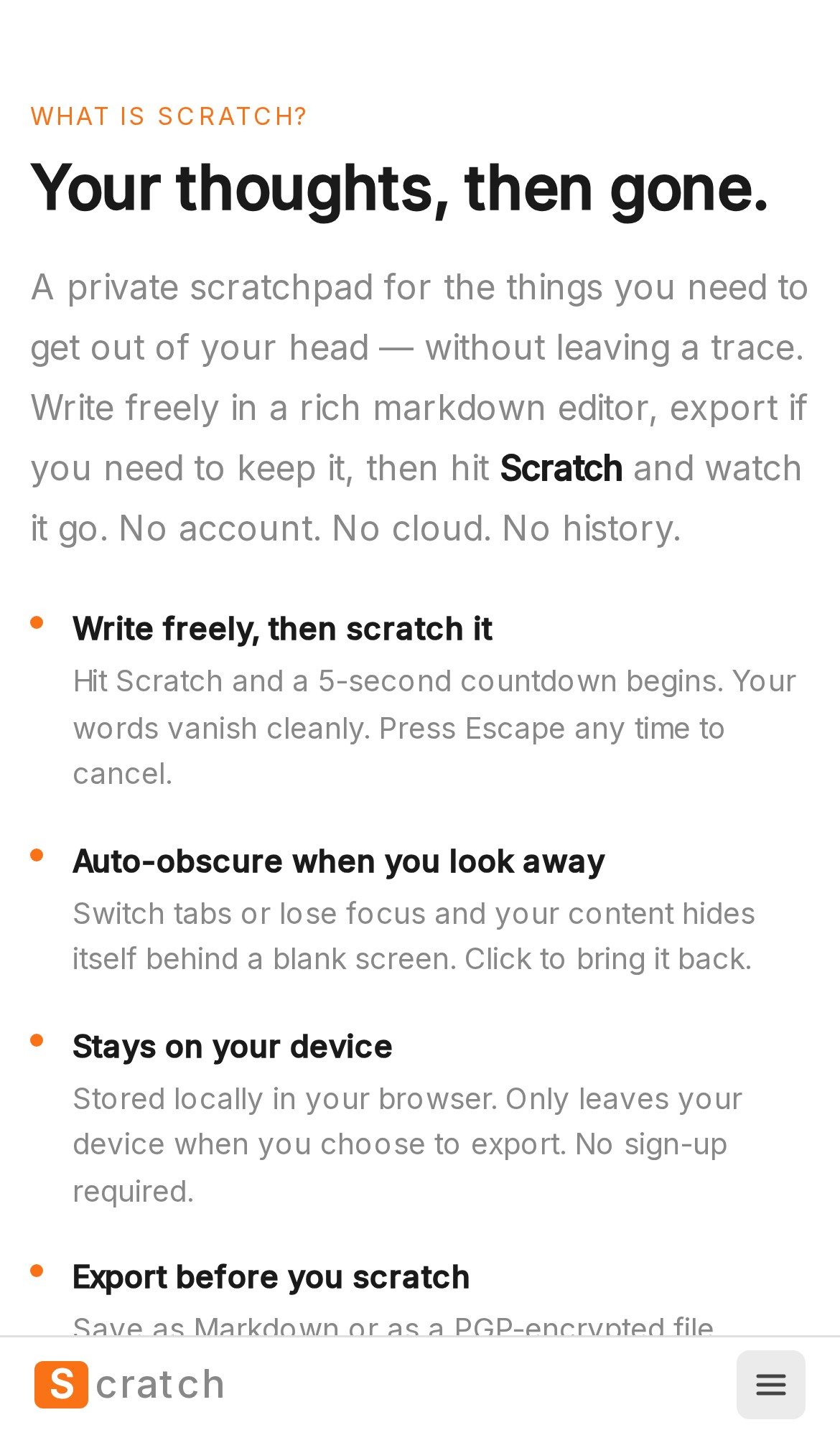 Plan to Live — Scratch