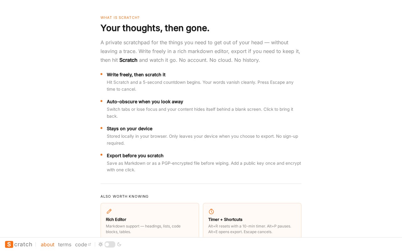 Screenshot of Plan to Live — Scratch